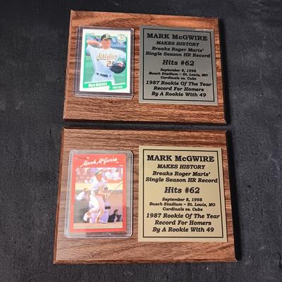 2 MARK MCGWIRE MAKES HISTORY PLAQUES