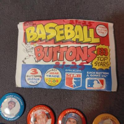 BASEBALL BUTTONS (4)