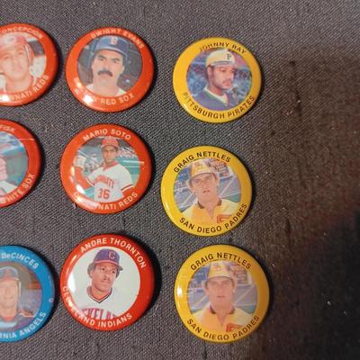 BASEBALL BUTTONS (4)