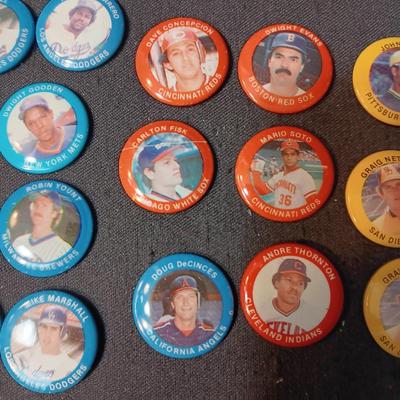 BASEBALL BUTTONS (4)