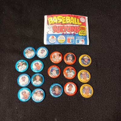 BASEBALL BUTTONS (4)
