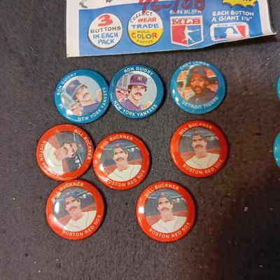 BASEBALL BUTTONS (5)