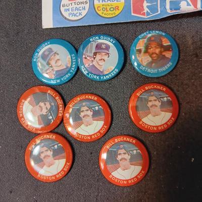 BASEBALL BUTTONS (5)