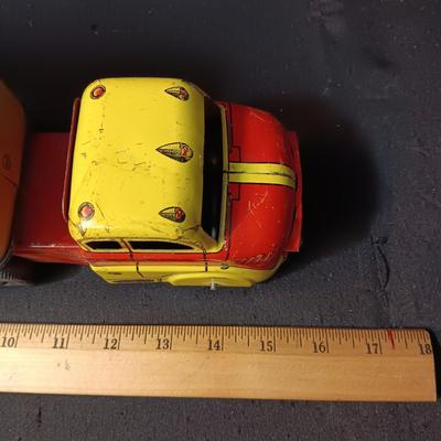 ROY ROGERS TRIGGER & TRIGGER JR TIN LITHO TOY SEMI TRAILER