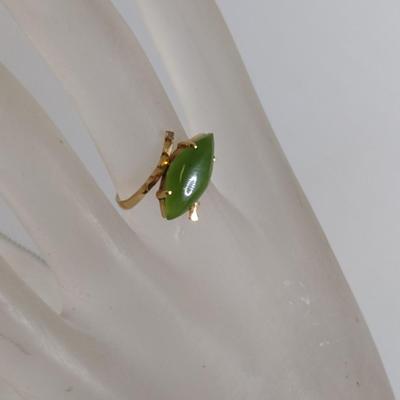 14 Karat Yellow Gold and Stone Ring- Approx Size 5 1/2 and Total Weight 2.2 Grams (#57)