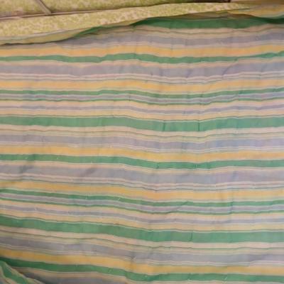 Antique handmade patchwork quilt - needs minor repairs - comes with patchwork pillowcase