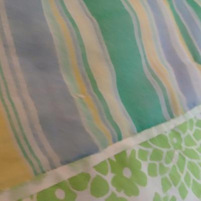 Antique handmade patchwork quilt - needs minor repairs - comes with patchwork pillowcase