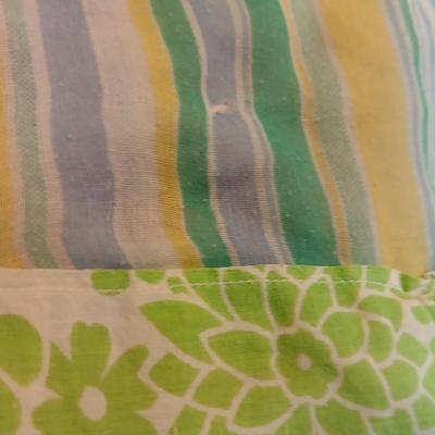 Antique handmade patchwork quilt - needs minor repairs - comes with patchwork pillowcase