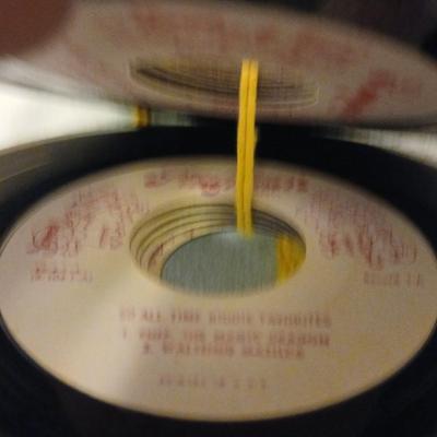 Grandkid's toybox - includes 1969 Mattel baby go bye bye bumpity car records, dolls, bubbles, and a great selection of new and...