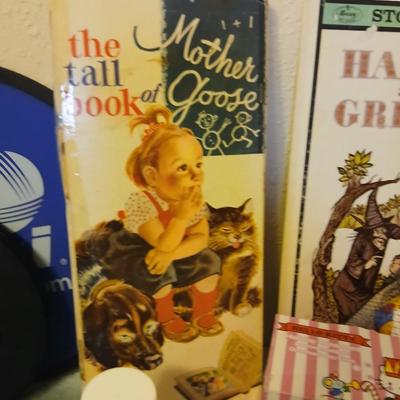 Grandkid's toybox - includes 1969 Mattel baby go bye bye bumpity car records, dolls, bubbles, and a great selection of new and...