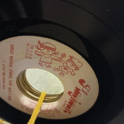 Grandkid's toybox - includes 1969 Mattel baby go bye bye bumpity car records, dolls, bubbles, and a great selection of new and...