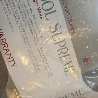 Chelsea Square Twin XL Quilt set with a nice off-white wool supreme Full size blanket