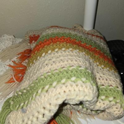 Five nice handmade afghans