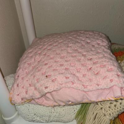 Five nice handmade afghans
