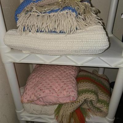 Five nice handmade afghans