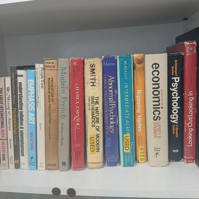 Old high school and college textbooks