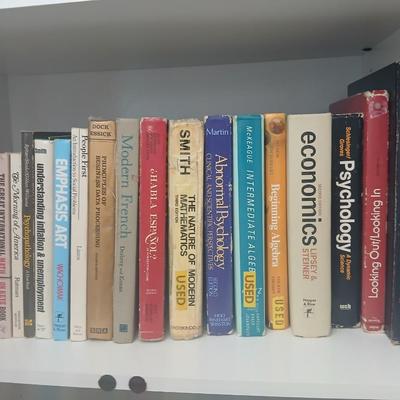 Old high school and college textbooks