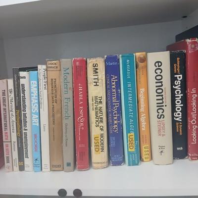 Old high school and college textbooks