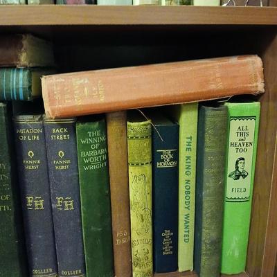 Hardback books and a variety of older books