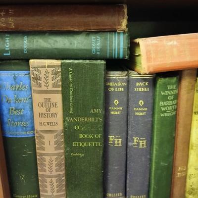 Hardback books and a variety of older books