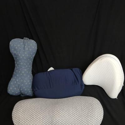 Assortment of body forming pillows - neck pillow - vibrating pillow and more