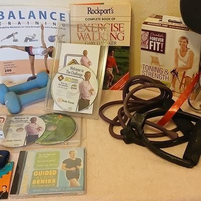 Exercising equipment with a RCA am/fm/ cassette deck radio - Get your groove on while you exercise!