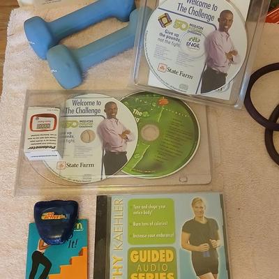 Exercising equipment with a RCA am/fm/ cassette deck radio - Get your groove on while you exercise!