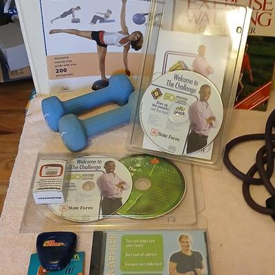 Exercising equipment with a RCA am/fm/ cassette deck radio - Get your groove on while you exercise!