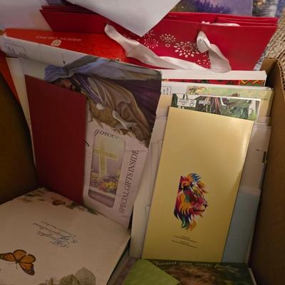 Paper shredder - big button phone and a variety of every holiday greeting cards to last a lifetime!