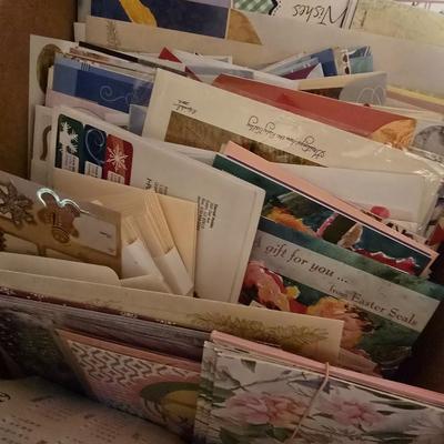 Paper shredder - big button phone and a variety of every holiday greeting cards to last a lifetime!