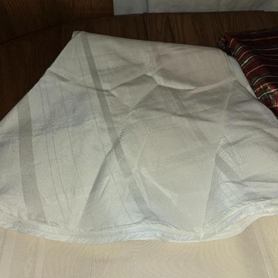 Variety of oval table linens