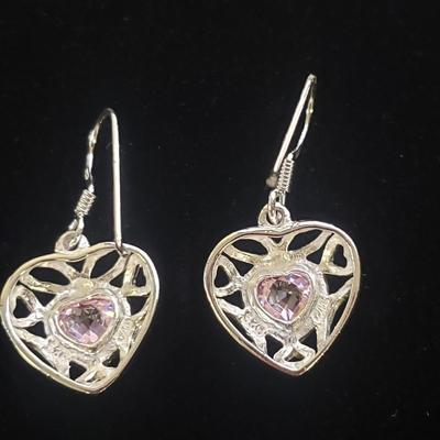 Sterling Jewelry - Green Stone Set & Pink Heart Set (ST-KD)