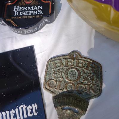 LIQUOR ADVERTISING AND BARWARE