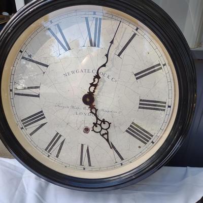 LARGE WALL CLOCK AND CAST IRON OWL LANTERN