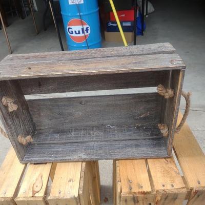 3 WOODEN CRATES