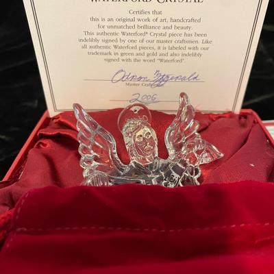 2006 WATERFORD CRYSTAL ANGEL OF PEACE ORNAMENT