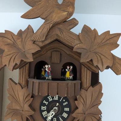 Vintage Swiss Black Forest Cuckoo Clock Cuendet Musical Movement Untested