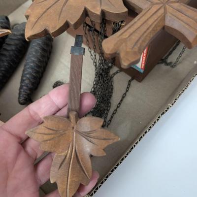 Vintage Swiss Black Forest Cuckoo Clock Cuendet Musical Movement Untested