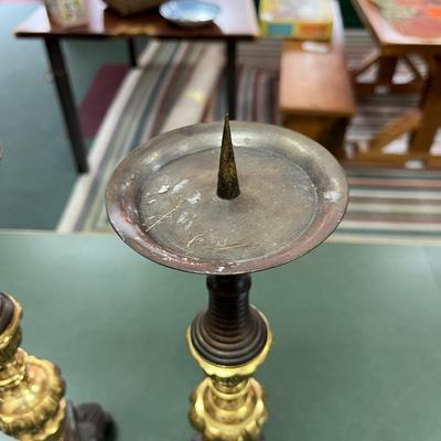 Sale Photo Thumbnail #67: Pair of Vintage Art Nouveau or Renaissance Revival Style Candlesticks
17" Tall