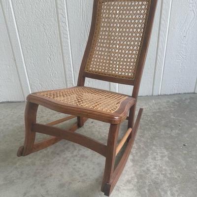 Sale Photo Thumbnail #1: Cane back and seat. 30" tall.