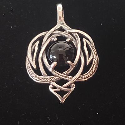 18 Sterling and Stone Pendants (ST-KD)