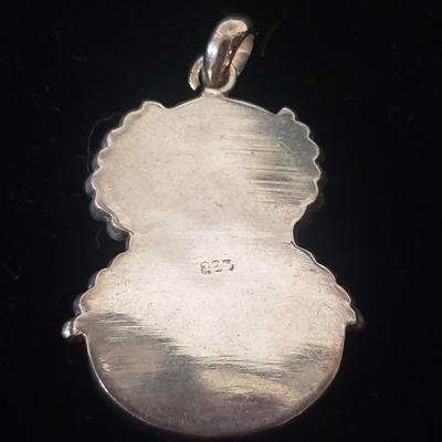 18 Sterling and Stone Pendants (ST-KD)