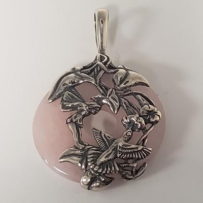 18 Sterling and Stone Pendants (ST-KD)