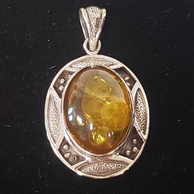 18 Sterling and Stone Pendants (ST-KD)