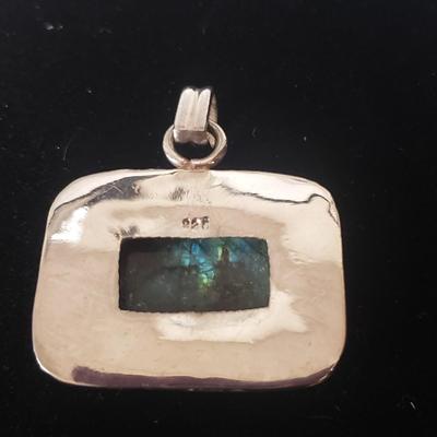 18 Sterling and Stone Pendants (ST-KD)