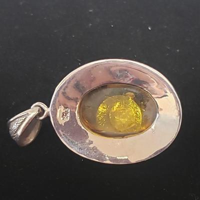 18 Sterling and Stone Pendants (ST-KD)