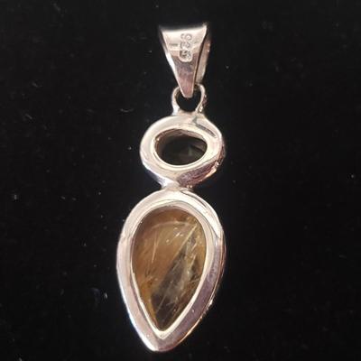 18 Sterling and Stone Pendants (ST-KD)