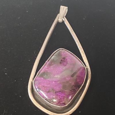 18 Sterling and Stone Pendants (ST-KD)