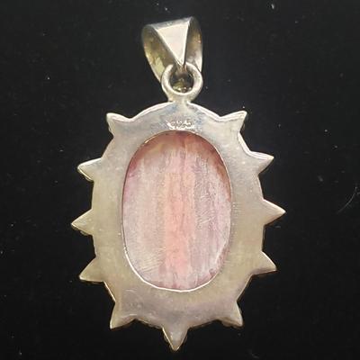 18 Sterling and Stone Pendants (ST-KD)