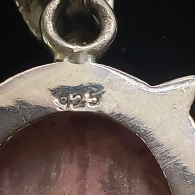 18 Sterling and Stone Pendants (ST-KD)